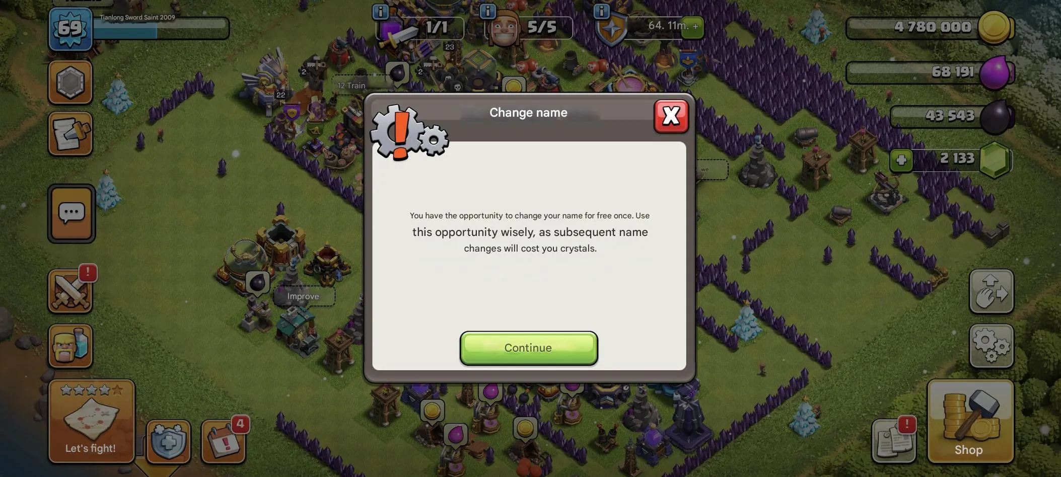 COC572 TH16 Heroes 23/22/15/12/10 5 Builders 2000 Gems Lots of Items Nickname Change 